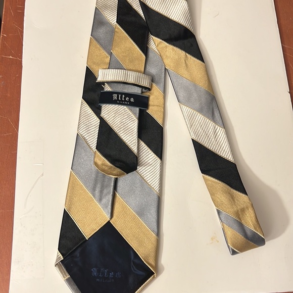 Men's Allea All Silk Tie - Picture 2 of 3